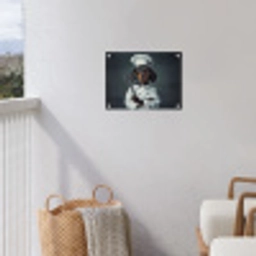 Hond - Garde - Kok tuinposter los doek klein -sfeer8