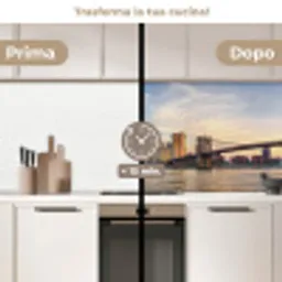 Skyline - New York - Brug - Wolkenkrabbers keuken achterwand 2 middel -voor-na2_IT