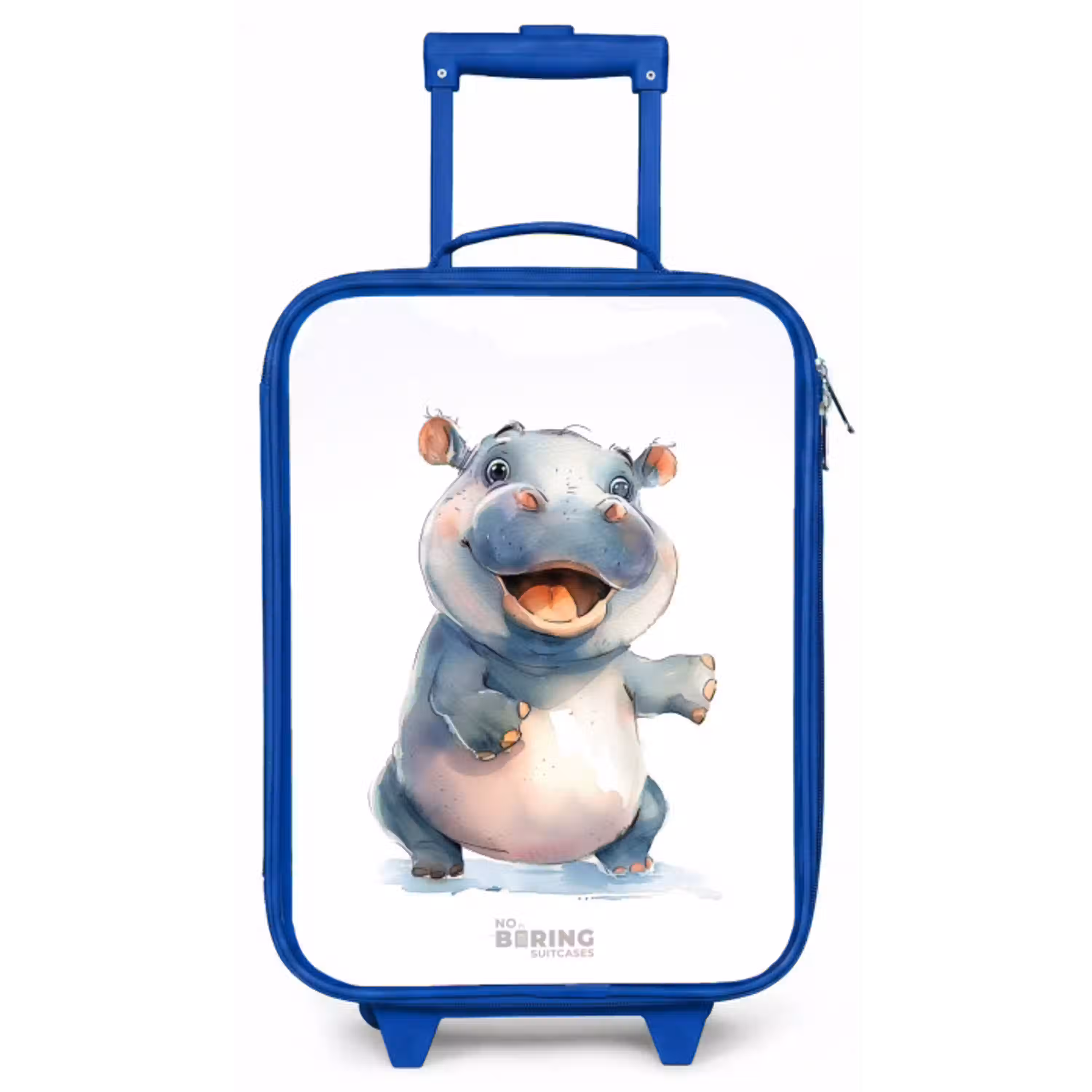 Baby nijlpaard Kinderkoffer - Blauw klein -zz3dotto