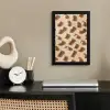 Pinda's - Patroon - Beige fotolijst zwart zonder passe partout klein -sfeer1