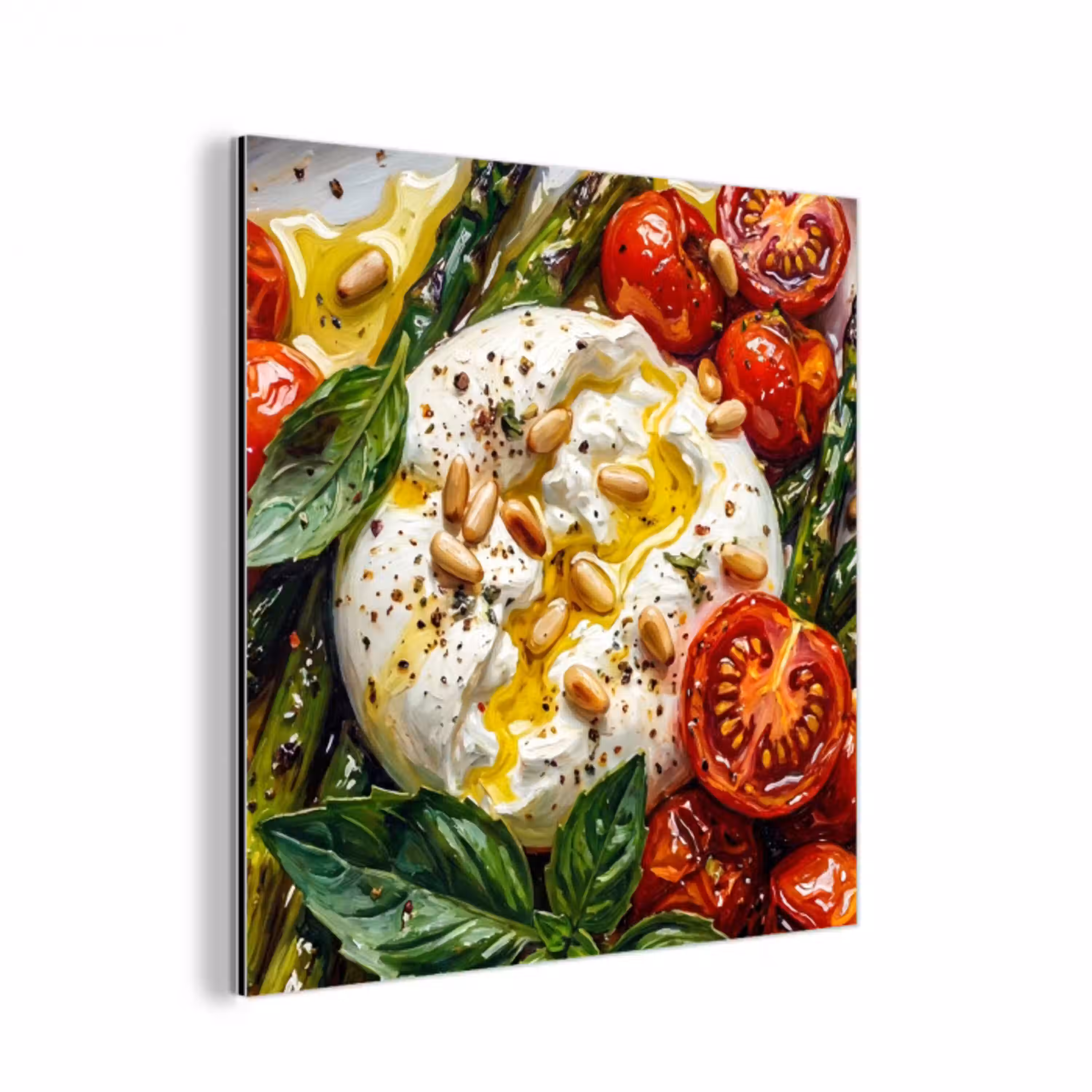 Eten - Groenten - Kaas - Modern - Vers aluminium wit klein -3d