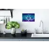 Eenhoorn - Sterrenhemel - Ster - Blauw Muursticker klein -keuken