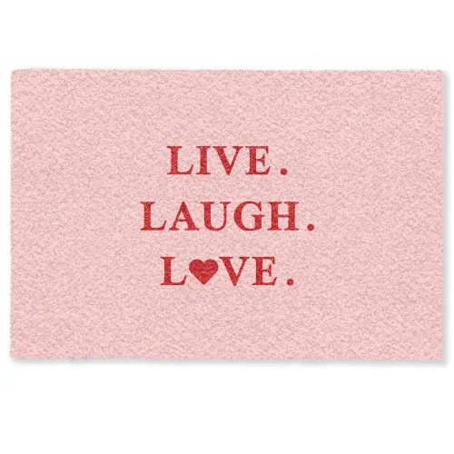Quote - Love - Roze - Rood Deurmat klein -zkaufland3d