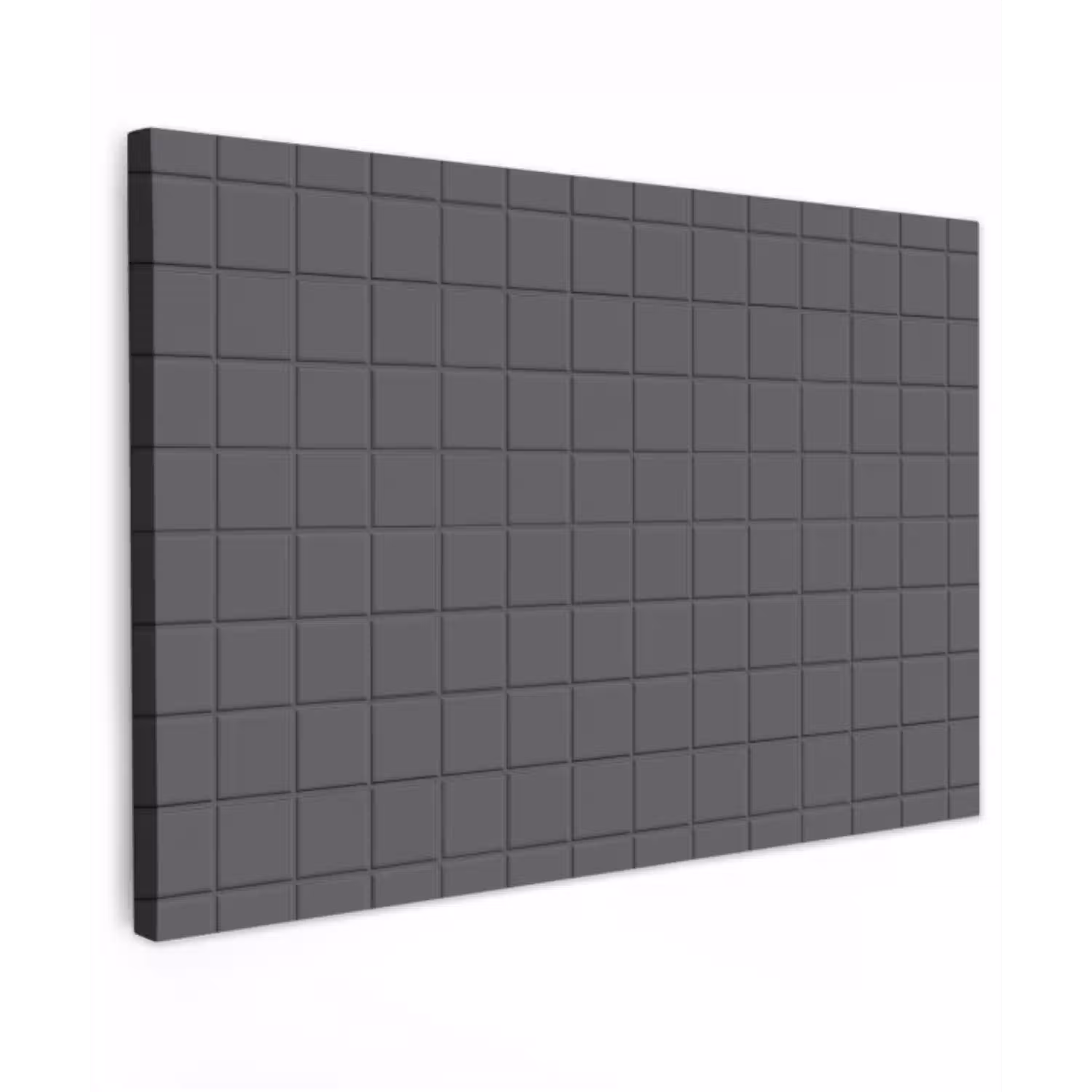 Patroon - Tegel - Grafiet - Grijs Tuinposter op houten frame 2 cm dik klein 845 -3d