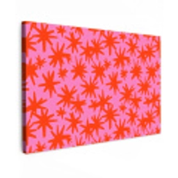 Modern - Sterren - Roze canvas 2cm klein 34 -z3d