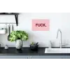 Statement - Krachtig - Roze Muursticker klein -keuken