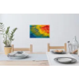 Veren - Ara - Kleurrijk Muursticker klein -eettafel