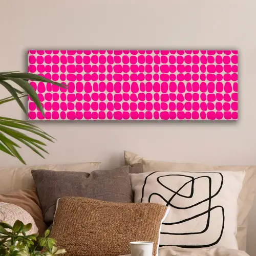 Stippen - Patroon - Roze canvas 2cm klein 828 -sfeer1