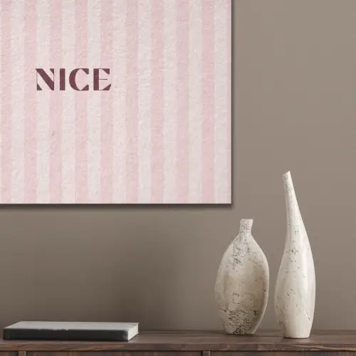 Nice - Strepen - Roze PET vilt klein -sfeer6_closeup