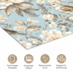 Botanisch - Zangvogel - Blauw poster papier klein 62 -tcloseup_DE