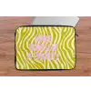 Zebraprint - Priority - Roze laptophoes neopreen klein -tafel
