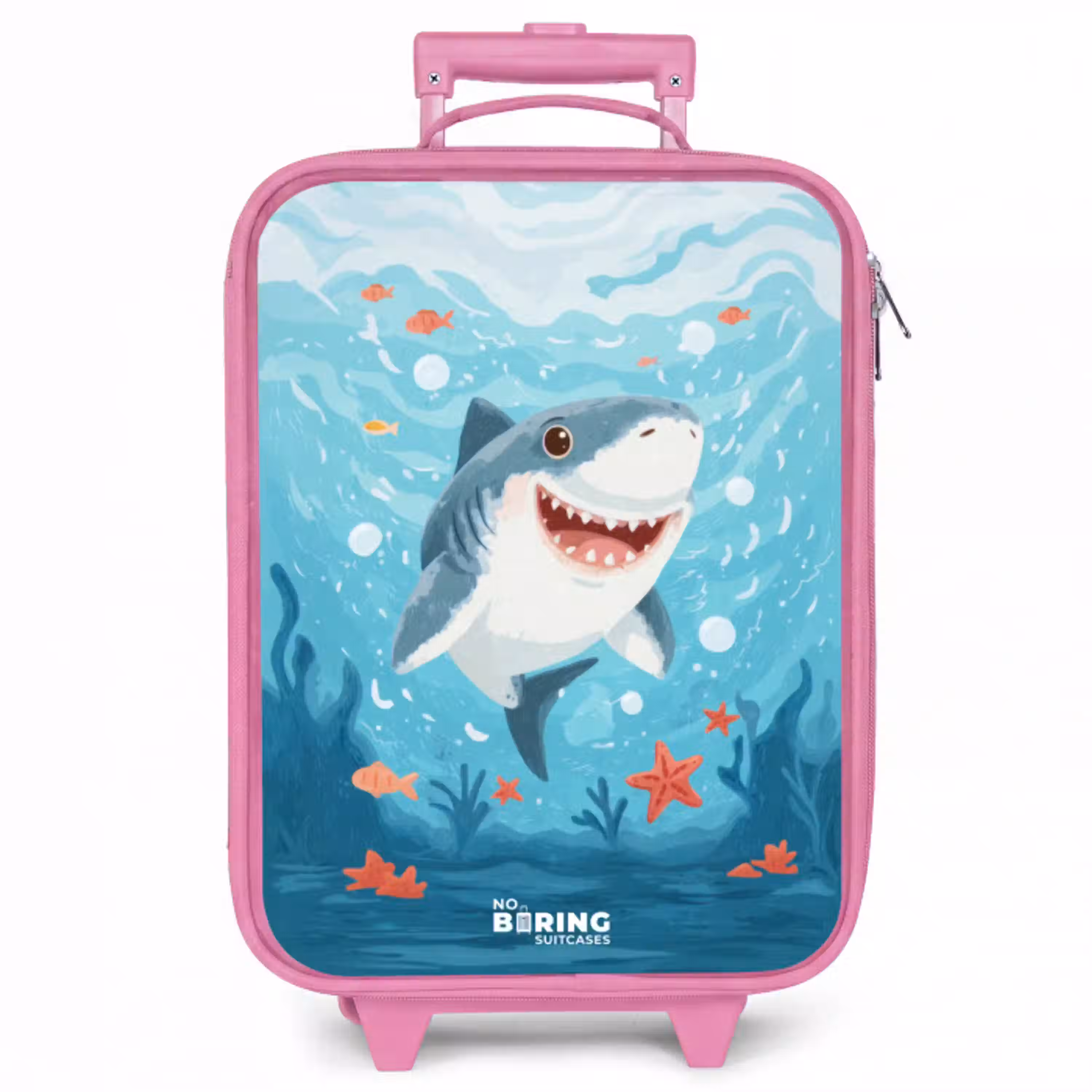 Haai - Water - Zee Kinderkoffer - Roze klein -zzz_website3d