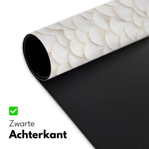 Schubben - Wit - Elegant Muismat XXL klein 681 -sfeer2