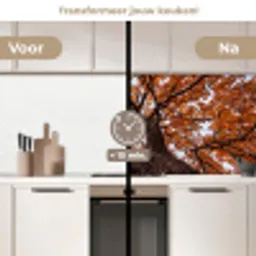 Boom - Bladerdak - Herfst - Oranje - Sfeervol keuken achterwand 2 middel -voor-na2_NL
