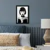 Vrouw - Lolly - Zwart - Wit fotolijst zwart zonder passe partout klein -sfeer3