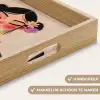 Vrouw - Bloemen - Pastel Dienblad Rechthoek middel -USP_HandgreepNL