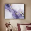 Paars - Modern - Marmer - Abstract Textielframe zwart klein -sfeer1