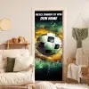 Explodierender Fußball mit Namensfeld. deurposter klein -sfeer2