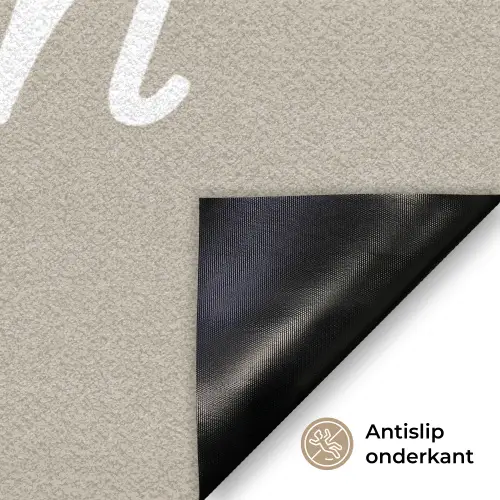 Welkom - Beige Deurmat klein -antislip_NL