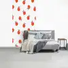 Oranje - Sinaasappel - Bloemetje fotobehang vinyl groot 64 -slaapkamer