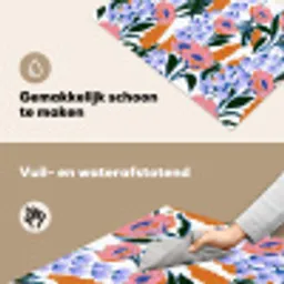 Patroon - Aquarel - Kleurrijk Inductie beschemer met haakjes klein 777 -ky-schoon-nl