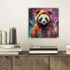 Panda - Jas - Graffiti - Oranje plexiglas 5mm klein -sfeer1