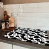 Bloemen -  Patroon - Decoratief Inductie beschermer vinyl 3mm klein 276 -sfeer3