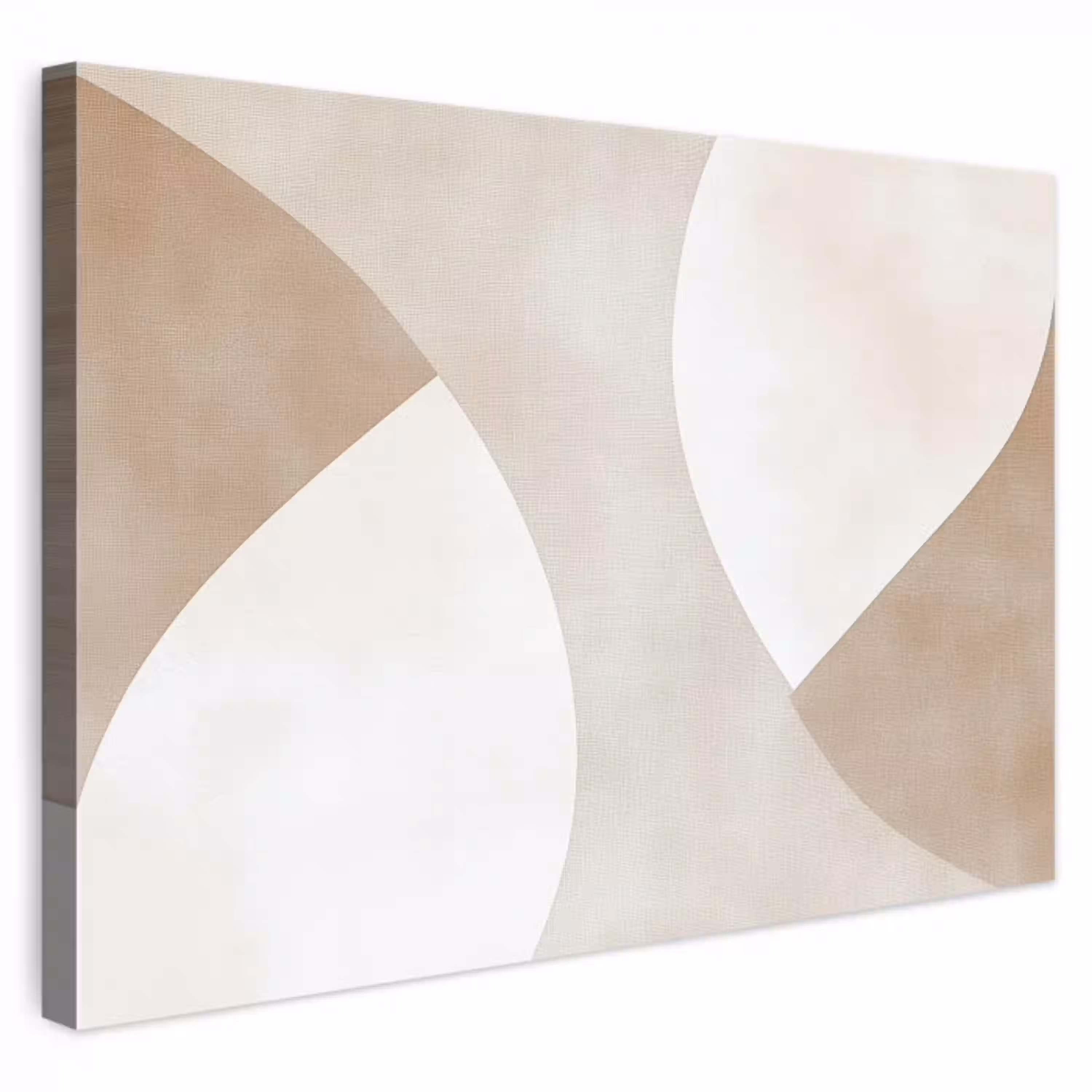 Bruin - Japandi - Abstract canvas 2cm klein -3d