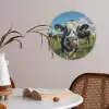 Koe - Tong - Weide Akoestische PET Vilt - Rond klein -sfeer3