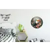 Toekan - Vogels - Bloemen - Planten - Tropisch Wandcirkel aluminium klein -kinderkamer