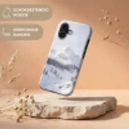 Berg - Sneeuw - Winter - Natuur - Wit Toughcase MagSafe Apple iPhone 17 klein -USP_RandenV_NL