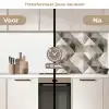 Geometrisch - Motief - Aardetinten keuken achterwand 2 middel 871 -voor-na2_NL