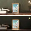 Siergras - Wind - Lichtbruin Light Box met kabel (Tafellamp) klein -sfeer3