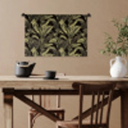 Botanisch - Bladeren - Groen Wandkleed katoen klein 269 -sfeer6