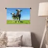 Koeien - Weiland - Gras - Dieren - Boerderij Wandkleed katoen klein -sfeer4