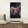 Bloemen - Vintage - Pastel - Zwart - Boeket plexiglas 5mm klein -sfeer1