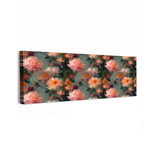 Dahlia - Bloemen - Patroon canvas 2cm klein 828 -z3d