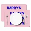 Daddy's - Blauw - Blokletters Placemat vinyl groot -zzsfeer2_Kitchenyeah-website