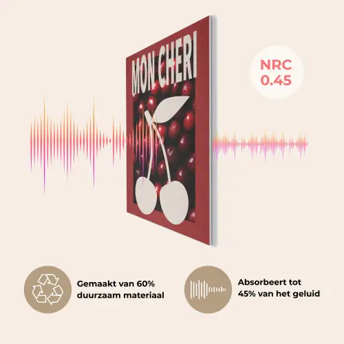 Kersen - Illustratie - Rood PET vilt klein -USP_NL