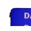 Blauw - Daddy's - Blokletters laptophoes neopreen klein -detail
