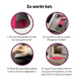 Schepijs - Roze - Hoorntje Inductie beschermer vinyl 3mm middel -zzzzzzz-cc-werking