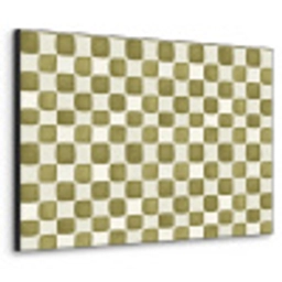 Schaak - Patroon - Groen Textielframe zwart klein 947 -3d