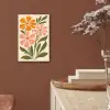 Minimalistisch - Bloemen - Bladeren - Roze aluminium wit klein -sfeer4