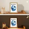 Voetbal - Blauw - Inkt - Spatten Light Box met kabel (Kinderlampje) klein -sfeer3_kind