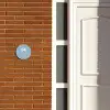 Effen - Lichtblauw - Modern Naambord Rond klein -sfeer3-rond-XS