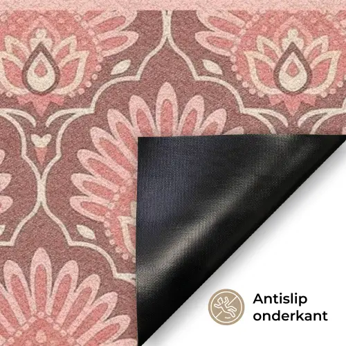 Familie - In - Patroon - Bloem Deurmat klein -antislip_NL