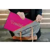 Toedeloe - Groen - Roze laptophoes neopreen klein -tas