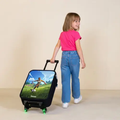 Voetbal - Jongen - Goal - Voetbaltenue Kinderkoffer - Zwart klein -sfeer1