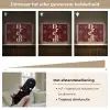 Sterren - Luipaardprint - Dream - Bordeaux Light Box met batterij (Wandlamp) middel -USP_dimbaarNL