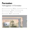 Tropisch landschap - palmbomen - Bloemen - Roze lucht Muismat XXL klein -sfeer5
